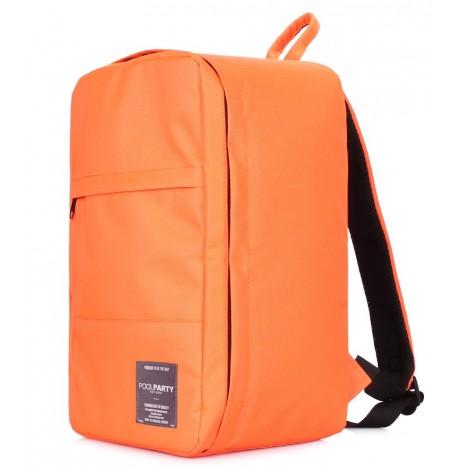 Рюкзак для ручної поклажі PoolParty HUB (помаранчевий) - Ryanair / Wizz Air / МАУ