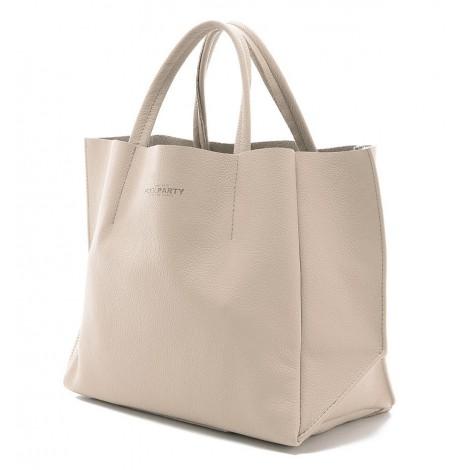 Женская кожаная сумка Poolparty Soho (бежевая)