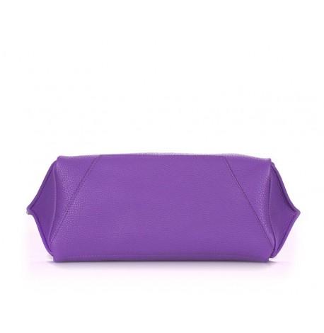 Женская кожаная сумка Poolparty Soho (фиолетовая)