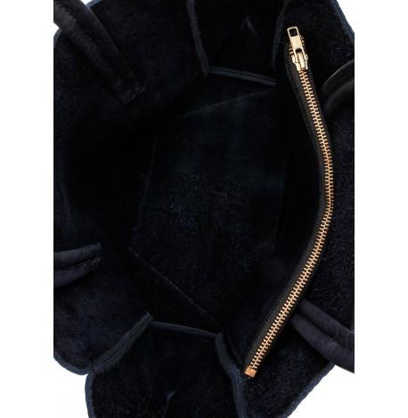 Женская кожаная сумка Poolparty Soho (черная)