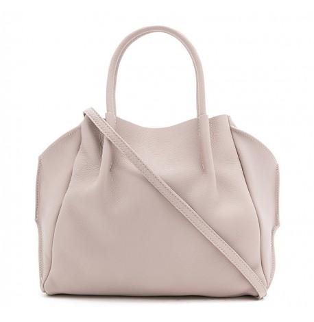 Женская кожаная сумка Poolparty Soho Remix (бежевая)