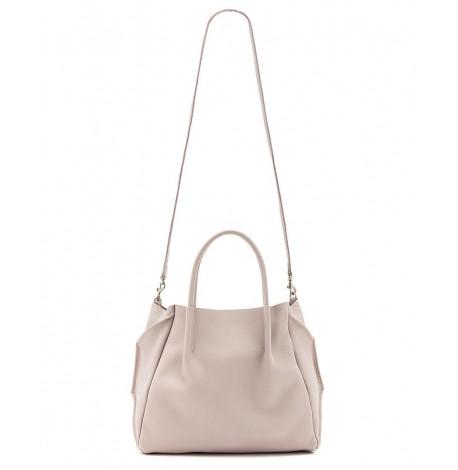 Женская кожаная сумка Poolparty Soho Remix (бежевая)