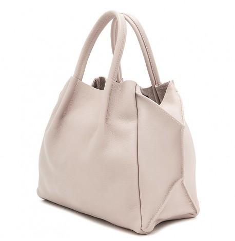 Женская кожаная сумка Poolparty Soho Remix (бежевая)