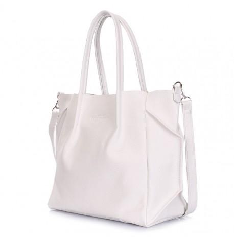 Жіноча шкіряна сумка Poolparty Soho Remix (біла)