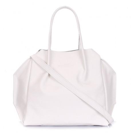 Жіноча шкіряна сумка Poolparty Soho Remix (біла)