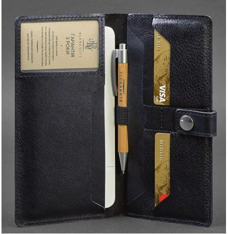 Шкіряний тревел-кейс 6.0 (темно-синій)