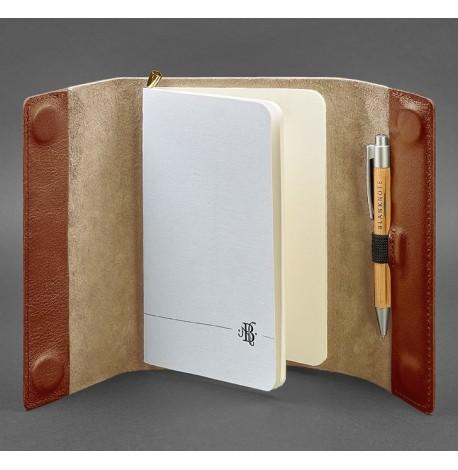 Шкіряний блокнот софт-бук 7.0 (світло-коричневий)