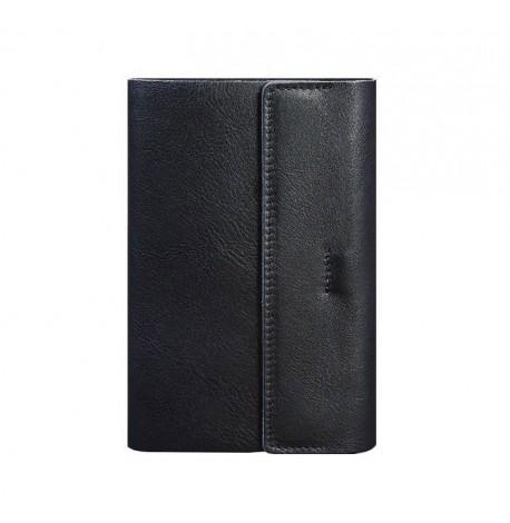 Кожаный блокнот cофт-бук 7.0 (темно-синий) кожа Krast