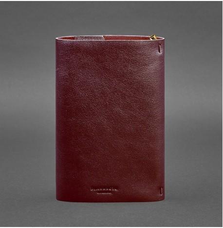 Шкіряний блокнот Cофт-бук 7.0 (бордовий) шкіра Krast