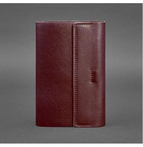 Шкіряний блокнот Cофт-бук 7.0 (бордовий) шкіра Krast