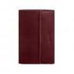 Кожаный блокнот cофт-бук 7.0 (бордовый) кожа Crazy Horse