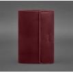 Кожаный блокнот cофт-бук 7.0 (бордовый) кожа Crazy Horse
