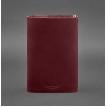 Кожаный блокнот cофт-бук 7.0 (бордовый) кожа Crazy Horse