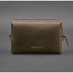 Кожаная косметичка-несессер (темно-коричневая) кожа Crazy Horse