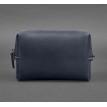 Шкіряна косметичка-несесер (темно-синя) шкіра Crazy Horse