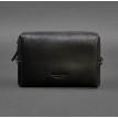 Шкіряна косметичка-несесер (чорна) шкіра Krast