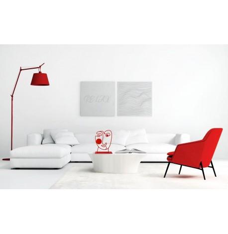 Держатель для книг Red art face (красный)