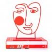 Держатель для книг Red art face (красный)