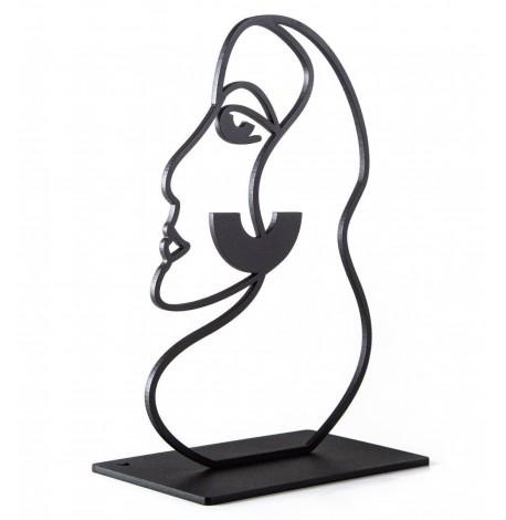 Держатель для книг «Ее профиль» (черный)