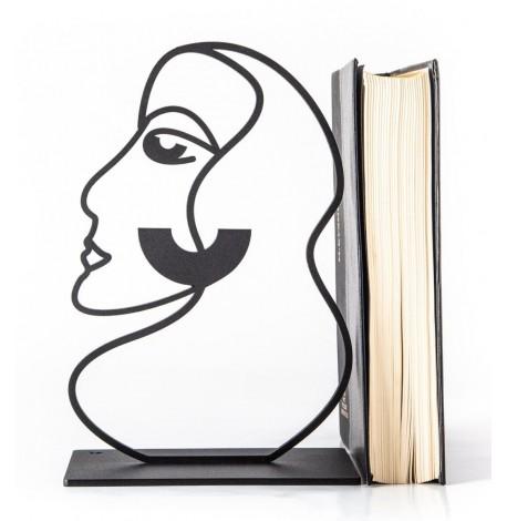 Держатель для книг «Ее профиль» (черный)