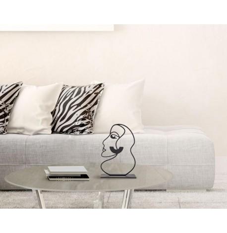 Держатель для книг «Ее профиль» (черный)