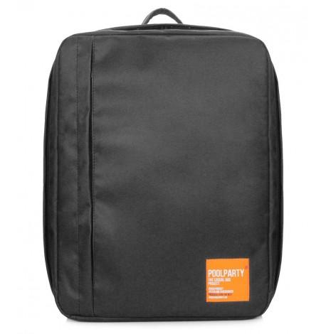Рюкзак для ручної поклажі PoolParty Airport (чорний) - WizzAir / Ryanair