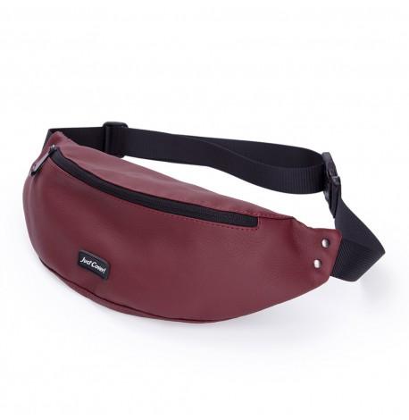 Поясна сумка-бананка бордова