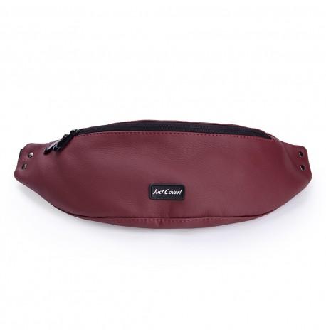 Поясна сумка-бананка бордова