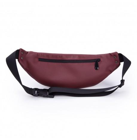 Поясна сумка-бананка бордова