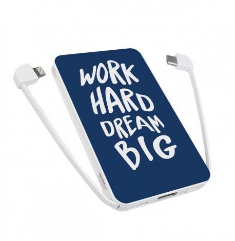 Повербанк (powerbank) Ziz "Мечтай, работай" 5000 mAh