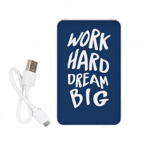 Повербанк (powerbank) Ziz "Мечтай, работай" 5000 mAh