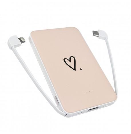 Повербанк (powerbank) Ziz "Сердечко" 5000 mAh