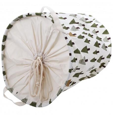 Кошик для іграшок, білизни на зав'язках "Зелений ліс"