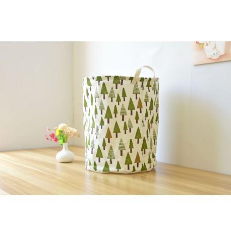 Кошик для іграшок, білизни на зав'язках "Зелений ліс"