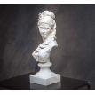 Гипсовый бюст девушки (белый), 32,5 см