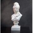 Гипсовый бюст девушки (белый), 32,5 см