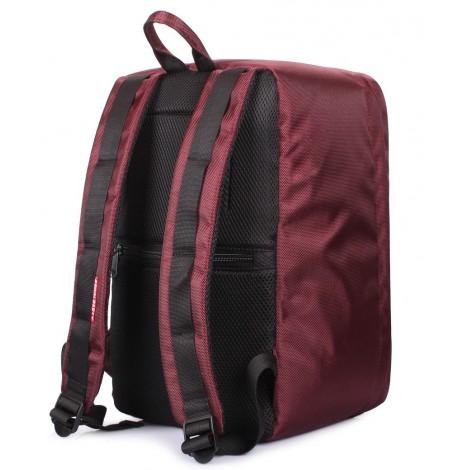 Рюкзак для ручної поклажі PoolParty HUB (бордовий) - Ryanair / Wizz Air / МАУ