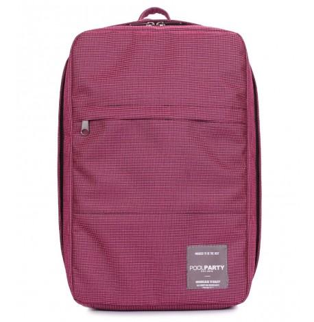 Рюкзак для ручної поклажі PoolParty HUB Pink Ruffle (рожевий) - Ryanair / Wizz Air / МАУ