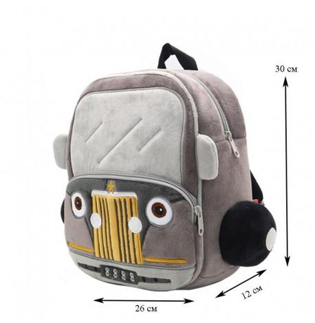 Дитячий рюкзак Car (сірий)