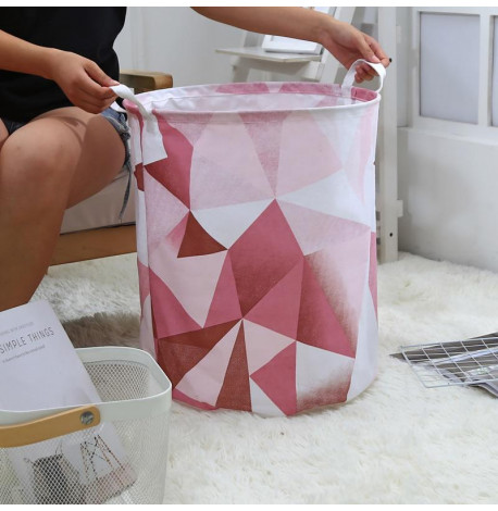 Корзина для игрушек, белья "Розовый градиент"
