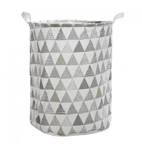 Корзина для игрушек, белья "Серые треугольники"