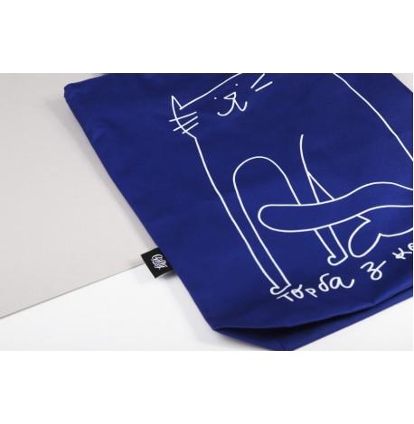 Сумка з саржі з Котиком