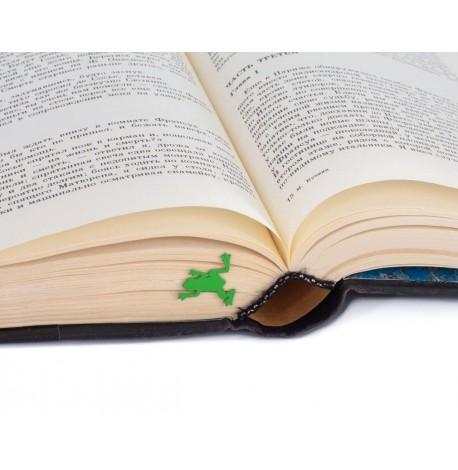 Закладка для книг «Жаба» зелена