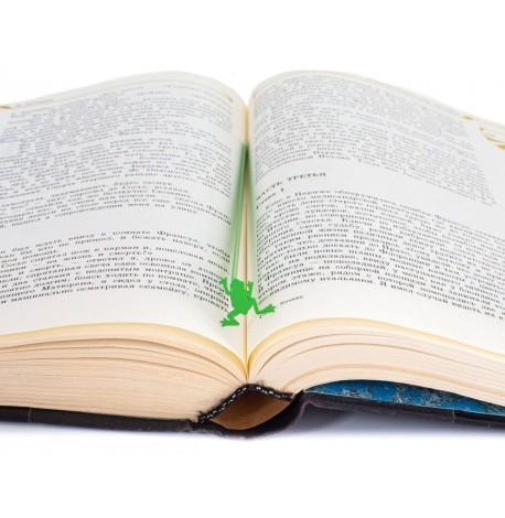 Закладка для книг «Жаба» зелена