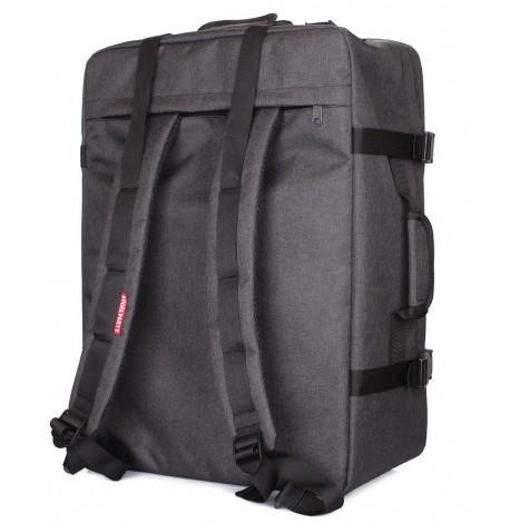 Рюкзак-сумка для ручної поклажі PoolParty Cabin (сірий-помаранчевий) - МАУ