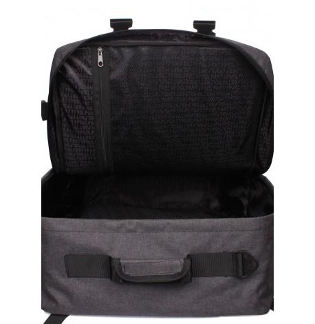 Рюкзак-сумка для ручної поклажі PoolParty Cabin (сірий-помаранчевий) - МАУ