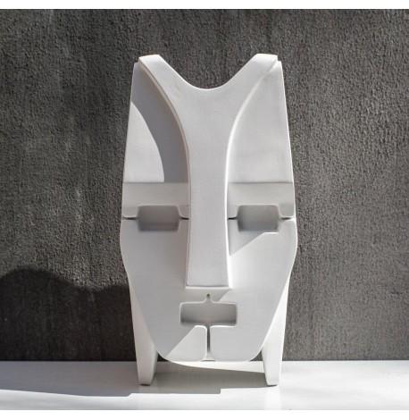 Гипсовая скульптура «Голова Баухаус» (белая), 40 см