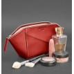 Косметичка из натуральной кожи (красная) кожа Krast