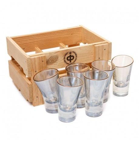 Набор пьяных высоких стопок Rainbow (6 шт)