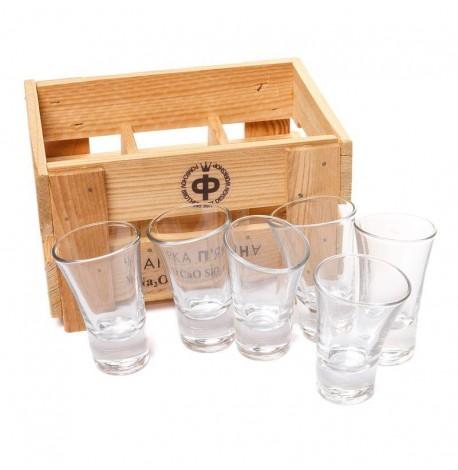 Набор пьяных высоких стопок (6 шт)